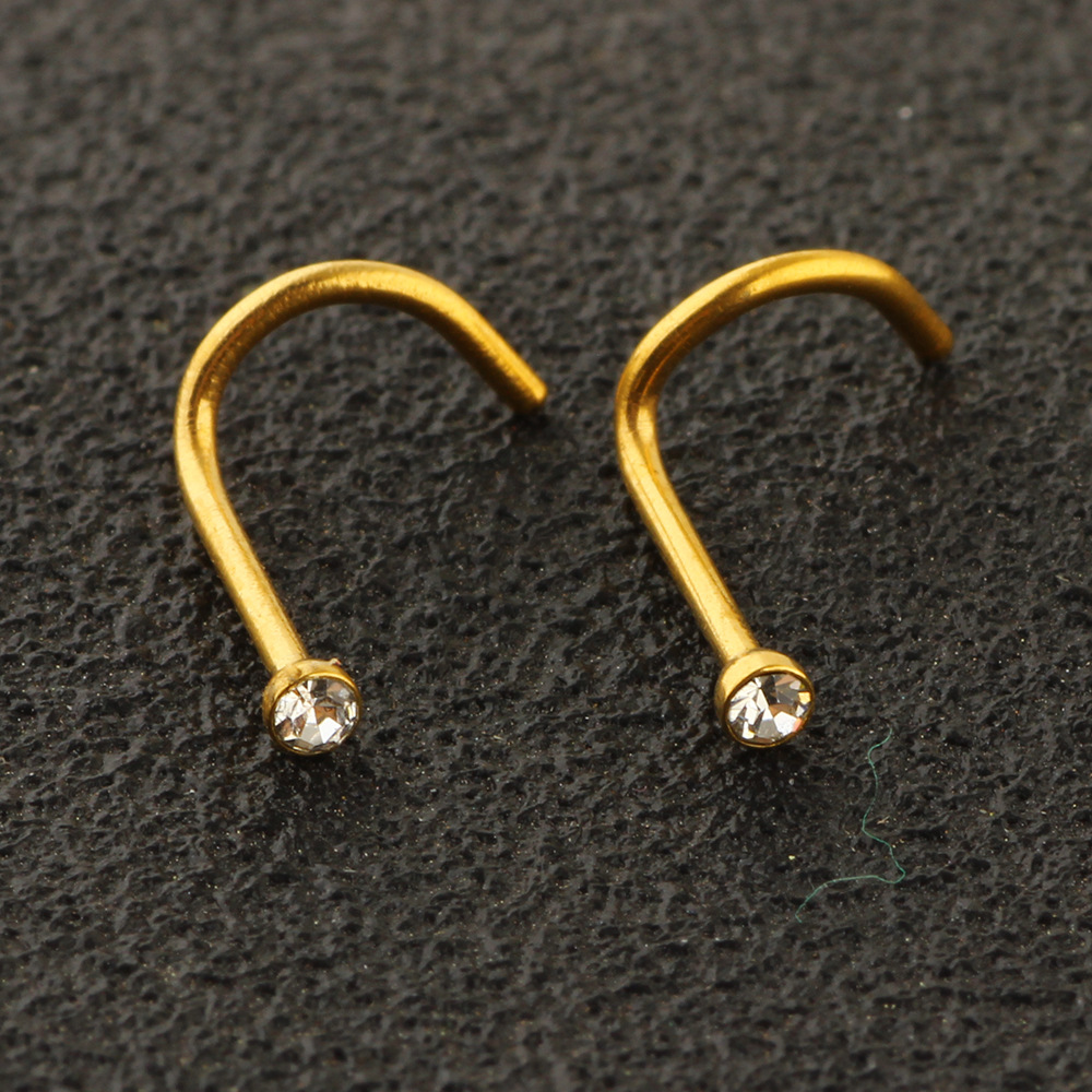Labret piercing jewelry detail image