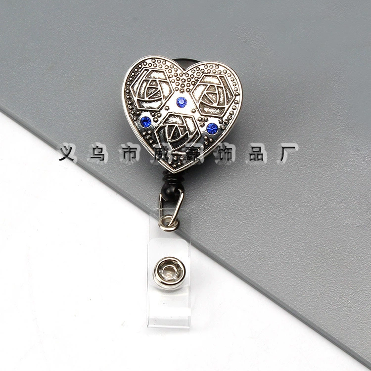 Кросс-бордер прямые поставки ретро персиковое сердце сак Diamond карман простой вытаскивать телескопическую застежку карманом