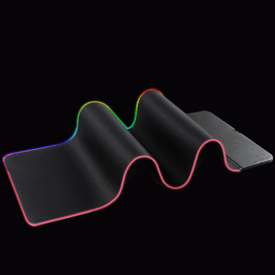 Three RGB Line charge luminescence Mouse pad LED horse race lamp Specially good effect Colorful game Electronic competition pattern computer Table mat