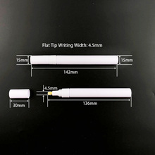 厂家批发 铝管油漆笔配件 液态粉笔配件 空笔壳添加各种液体