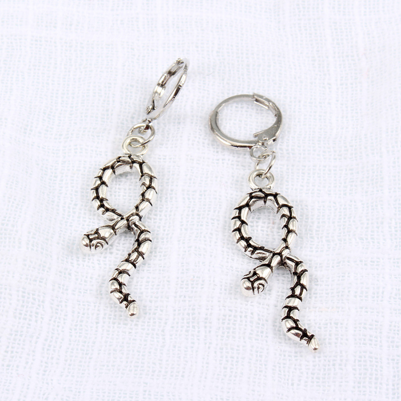 Vente Chaude Rétro Punk Ethnique Vent Motif En Forme De Serpent Long Pendentif Boucles D&#39;oreilles En Gros Nihaojewelry display picture 12