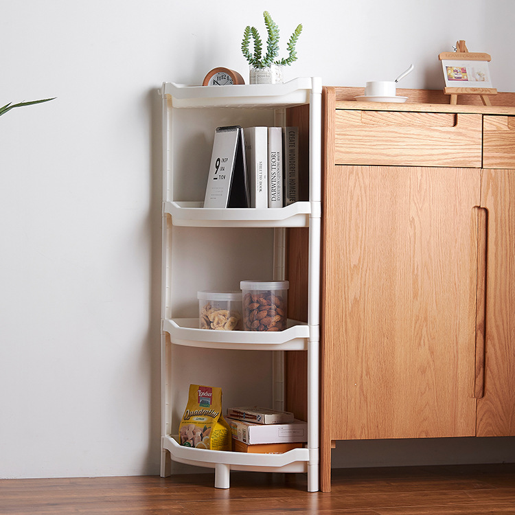 浴室置物架落地多層衛生間轉角三角形廚房收納整理架塑料收納架子