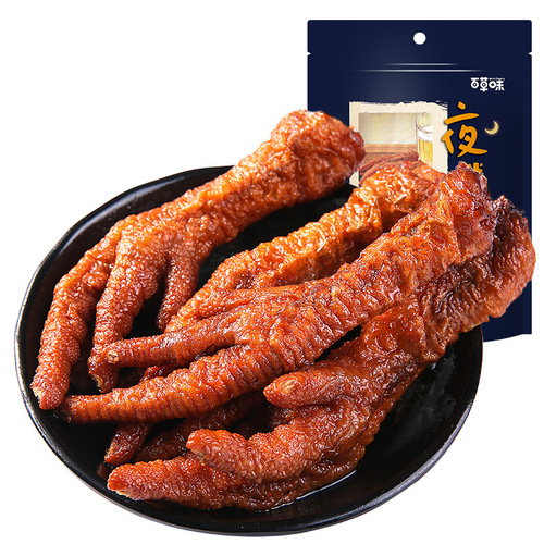 【Baicaowei - Tiger Skin Chicken Claws 160g】Chicken Claw Chicken Soup Snack Sauce Aroma Independent Packaging Agency Wholesale
