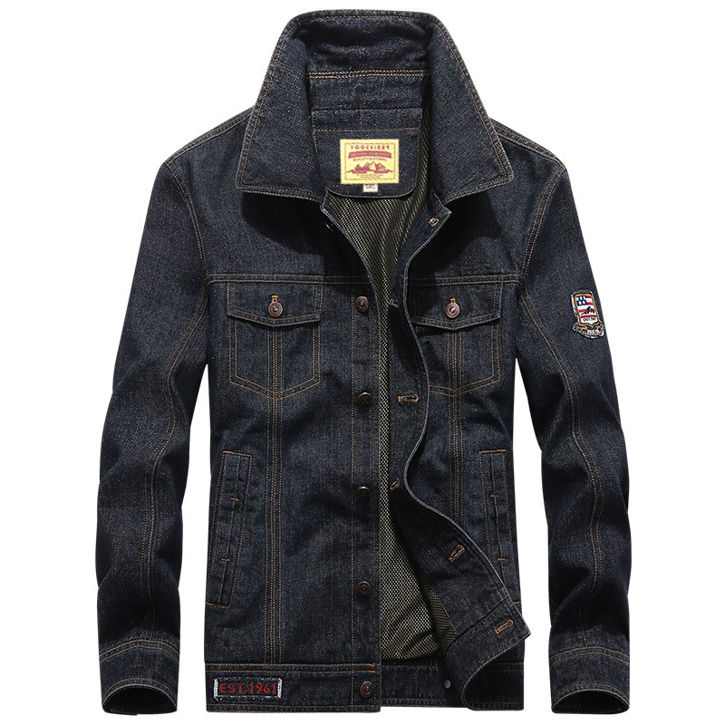 2019 transfronteriza nueva primavera y otoño chaqueta de mezclilla delgada de los hombres de moda guapo todo fósforo casual chaqueta juvenil hombres 3219