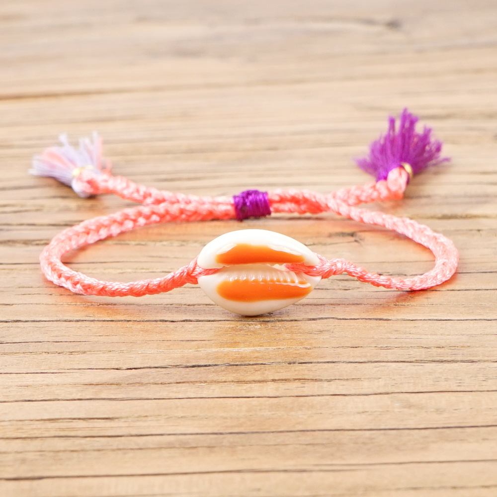 Fashion Tassel Hand-woven Multicolor Shell Bracelet display picture 15