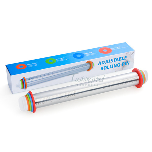 Adjustable rolling pin stainless steel rolling pin kneading pad set adjustable rolling pin