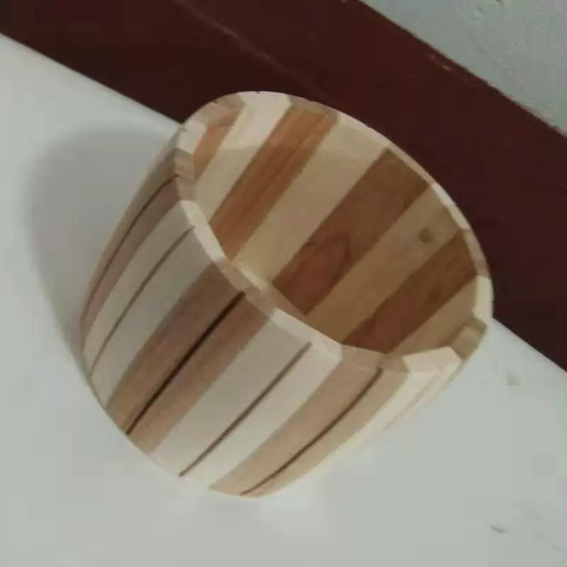 木质工艺品木桶 茶叶桶 咖啡桶储蓄罐定制花木鼓形收纳桶