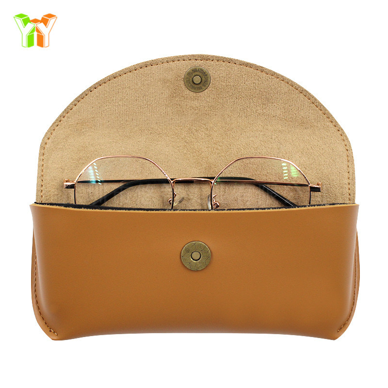 Popular personalized glasses box leather case high-grade leather sunglasses case presbyopic glasses frame glasses protective cover