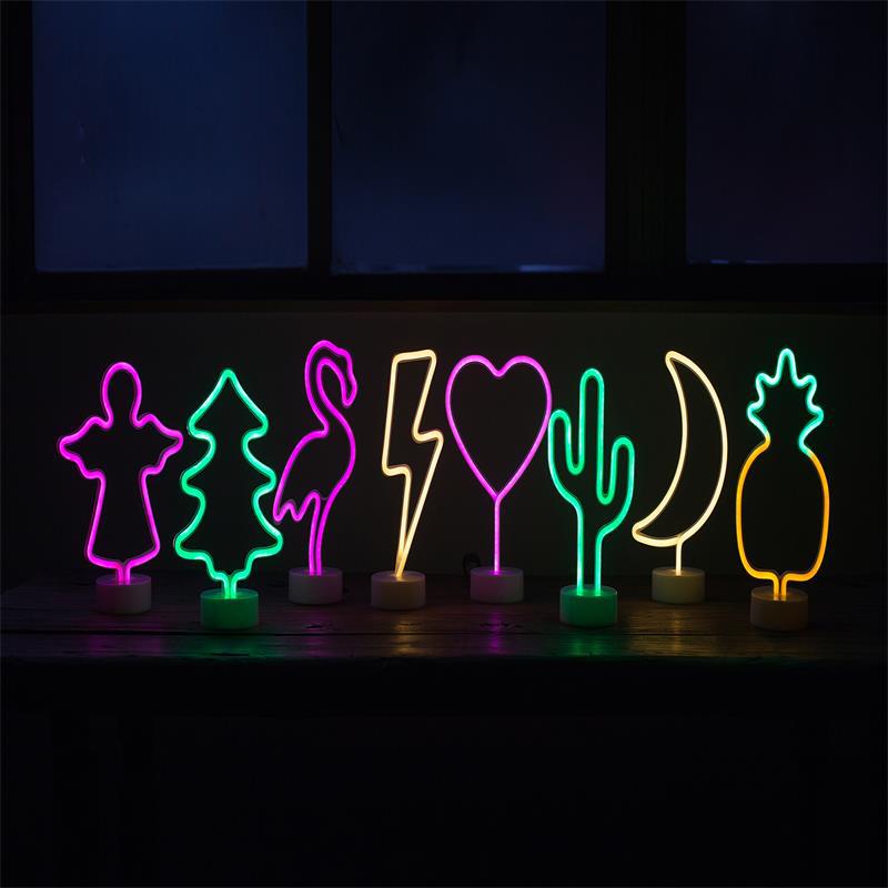 Christmas Girl Heart Ins Firebird Bird Light with the base neon LED…