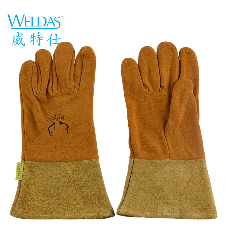 威特仕10-2327焊接手套深圳氩弧焊隔热耐高温烧焊专用焊工手套
