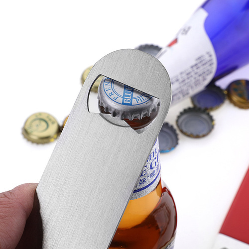 不锈钢直板啤酒开瓶器便携酒具开酒器起子开盖起瓶器酒吧用品酒刀