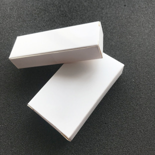 中性包装盒（70-79mm）双向开口扁平盒白卡纸盒外贸通用小白盒-阿里巴巴