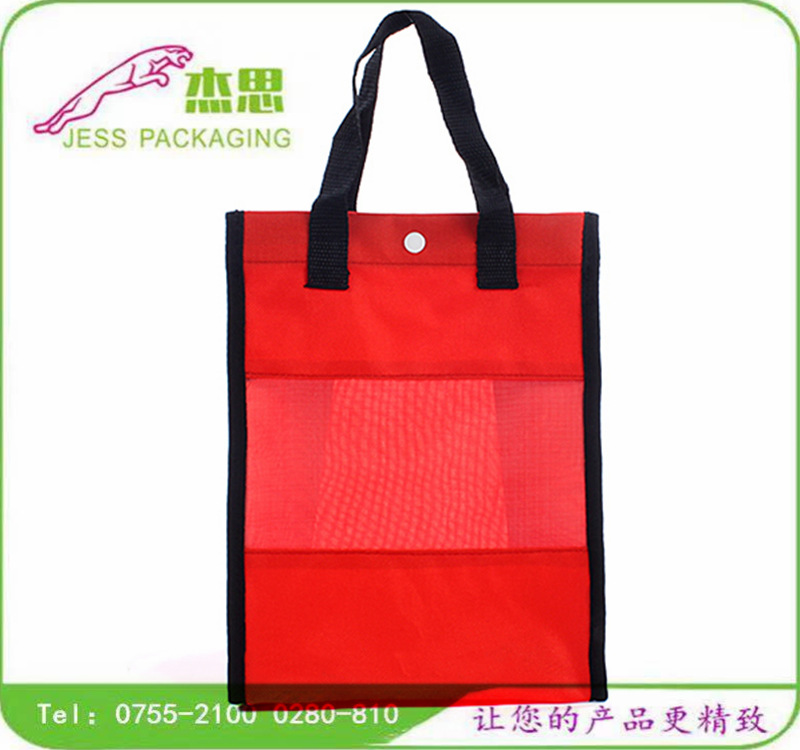 设计新款帆布手提包按扣文件收纳包休闲包背包量大从优