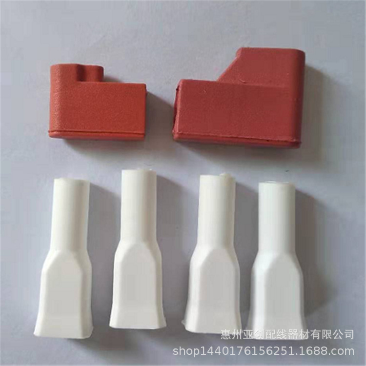 厂家供应250直插硅胶端子护套加厚护套现货充足阻燃耐温多型号