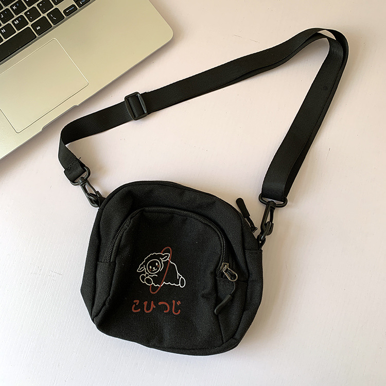 Bolso de lona mujer crossbody estudiante coreano lindo chica suave Harajuku ulzzang anime japonés nuevo bolso de tela femenino