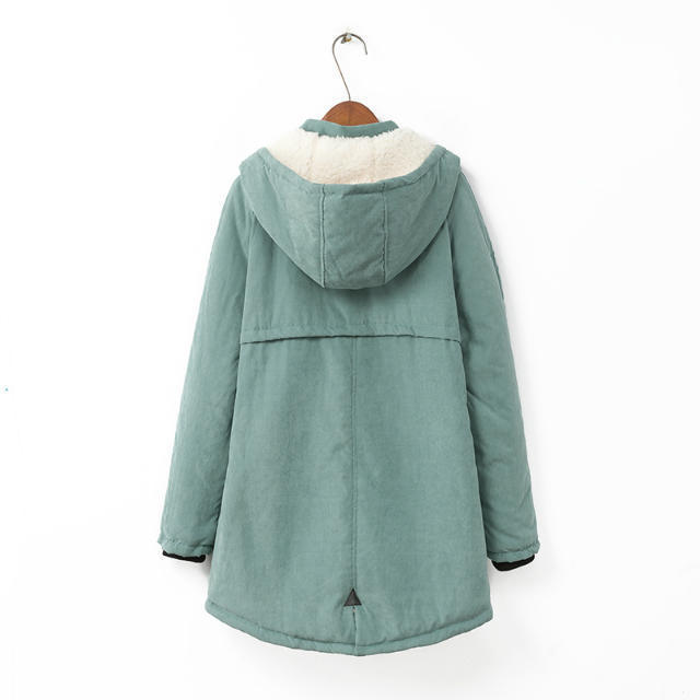 Foreign trade autumn and winter new Korean fattening plus size women's cashmere hooded zipper cashmere coat 200kg