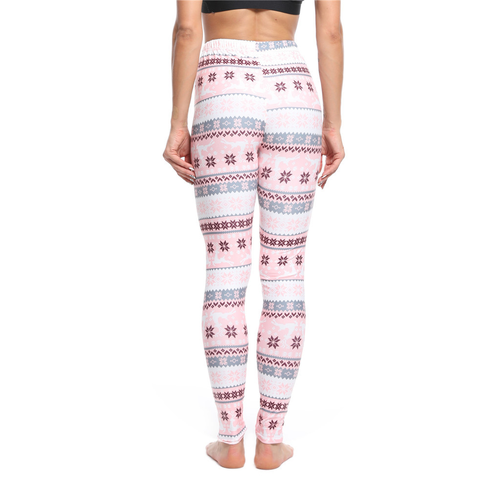 182g Weight Ankle-Length Pants Length Spandex, Polyester Fabric Type High Waist Waist Line Leggings Pants Type Stretchy Elasticity Daily Occasion Breathable Function Skinny Fit Type Christmas Festival Snowflake Pattern Winter, Autumn Season Women'S Gender Simple Style Style Women'S Daily Simple Style Snowflake Ankle-Length Leggings 80