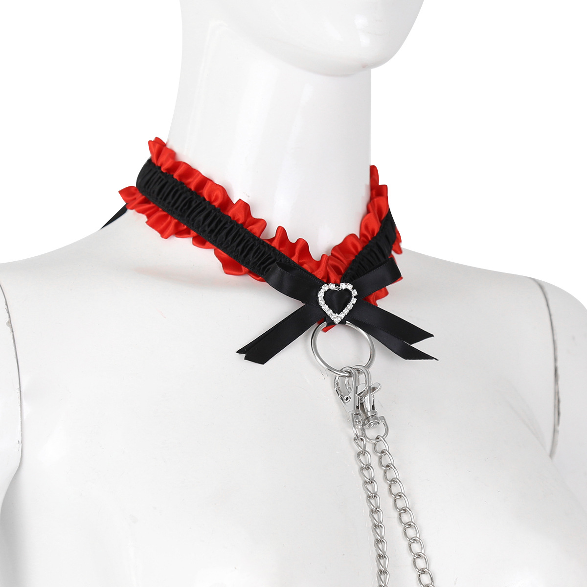 Tienda de fábrica al por mayor juguetes sexuales diamante encaje esposas cuello cubierta inversa espalda manguito juguetes alternativos pareja flirting pulsera image 4