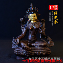 绿度母佛像 台湾佛像精工级铜雕花神像藏传密宗供奉摆件17厘米