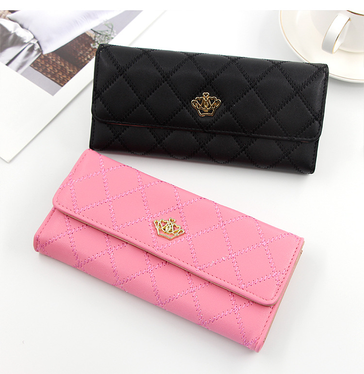 Women's Crown Lingge Pu Leather Flip Cover Wallets display picture 1