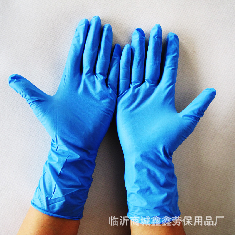 12寸一次性丁腈手套a级加厚丁晴手套防油新品防护鑫耐特劳保手套