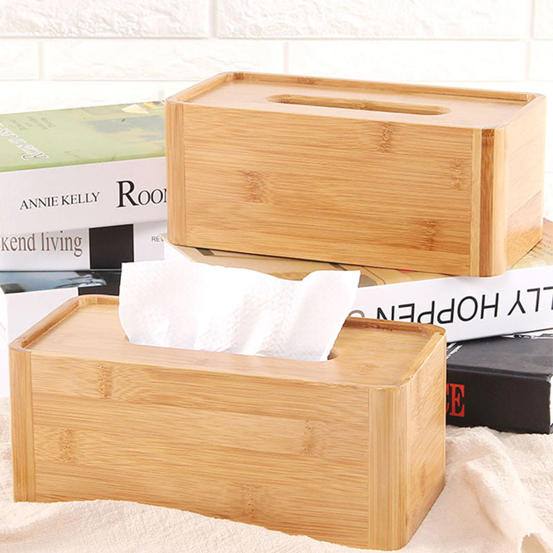 家用纸巾盒创意竹木质纸巾抽纸盒客厅茶几桌面餐巾纸卷纸抽纸巾盒