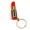 Keychain, metal lipstick, accessory, custom made, European style, Birthday gift, wish