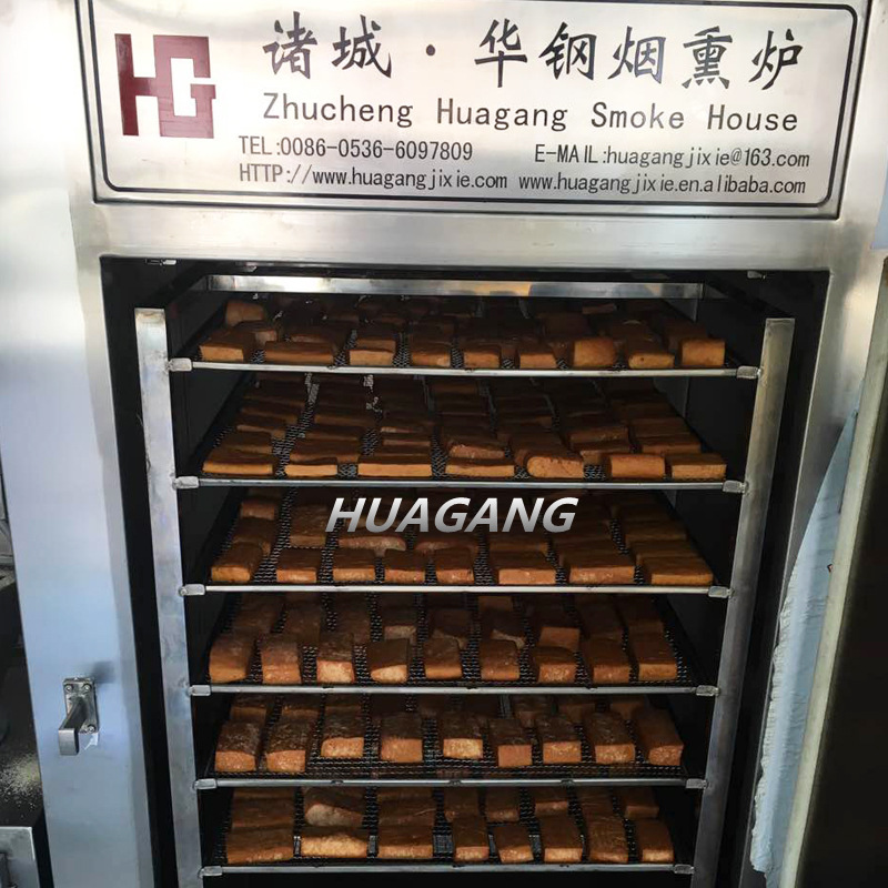 销售四川豆腐干烘干炉 泸州豆干烟熏炉 全自动熏豆干设备厂家