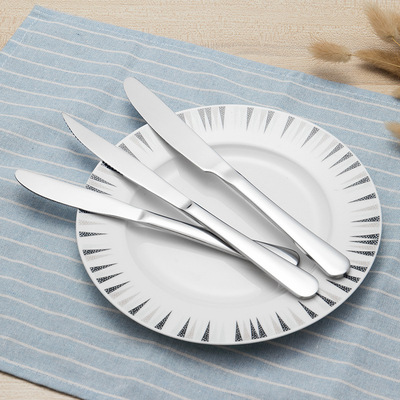 stainless steel Knife and fork Cutlery high-grade thickening adult household Western Steak Knife Dessert Fruit fork