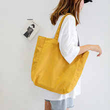 環保文藝購物袋外貿托特包定制網紅帆布袋 ins韓版女式帆布單肩包