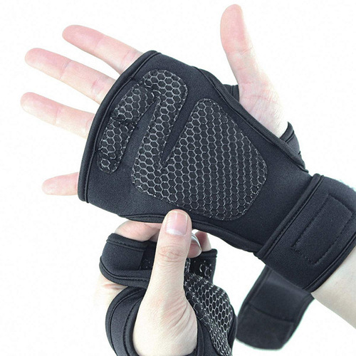 New sports half-finger gloves, non-slip silicone palm guards, fitness equipment gloves, men's sports pressure wrist guards