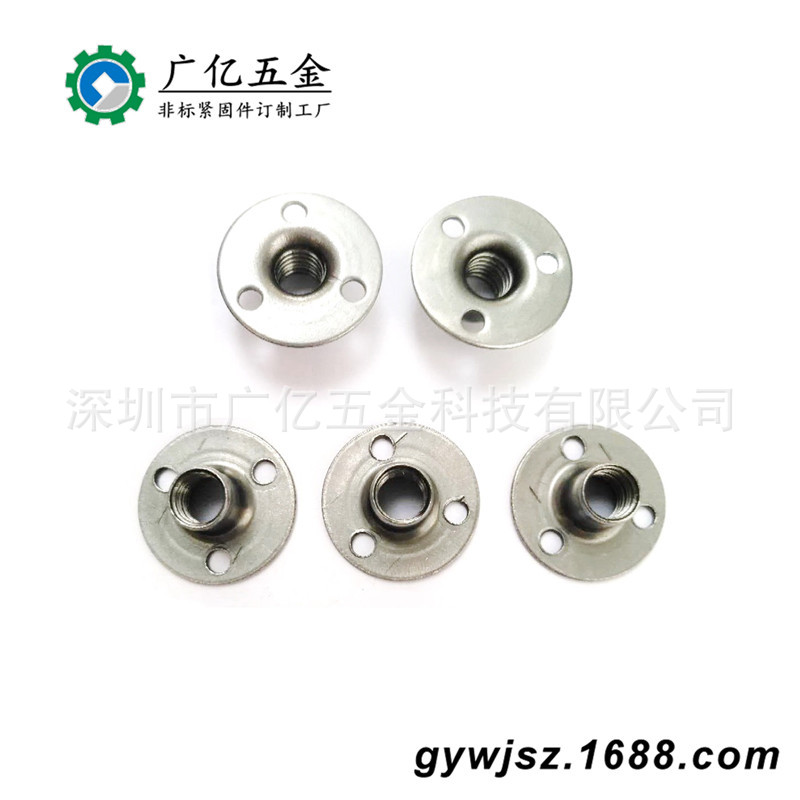 深圳工厂生产 铁镀锌冷锻T形螺母 异型T头螺母 环保拉伸冲压螺母