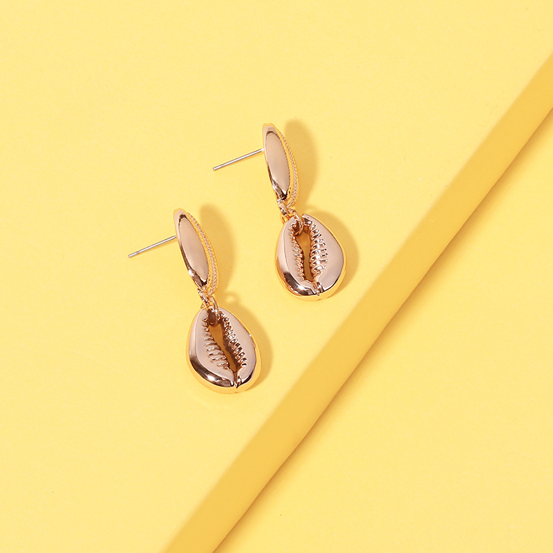 6g Weight Earrings Classification Wedding, Travel Occasion Women'S Gender Gold Color Alloy Conch Shell Bohemian Exquisite Earrings For Women Nihaojewelry 8