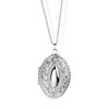 Fashion, elegant pattern ellipse box Floating Locket necklace can open the pendant A382