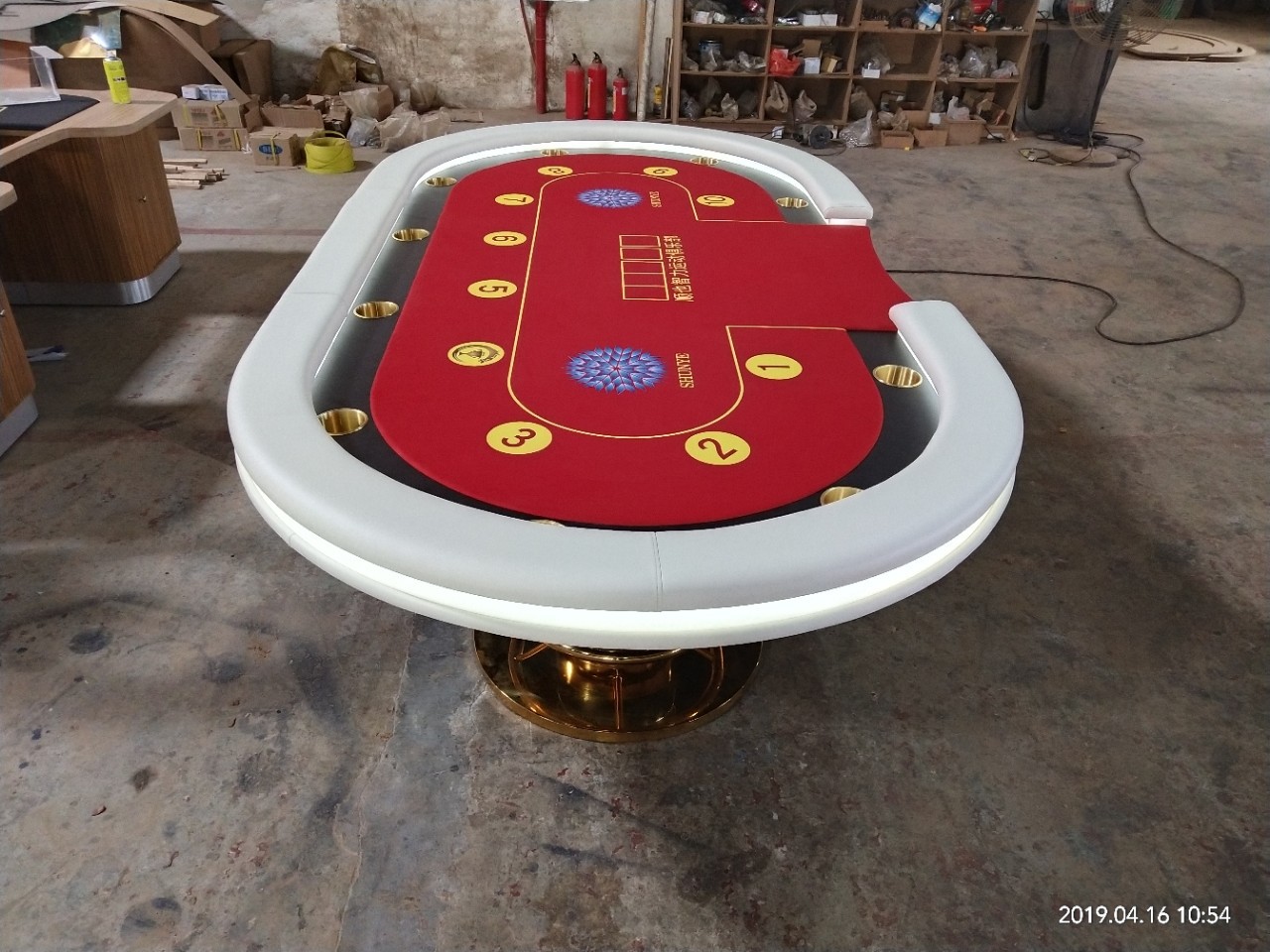 Dingming Texas Hold&#39;em led Stainless steel table base