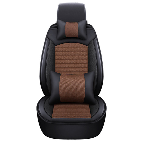 New All-around Linen Car Seat Cover Suitable for Four Seasons, Compatible with Bora, Jetta, and Sagitar, Five-Seat Cover B-87