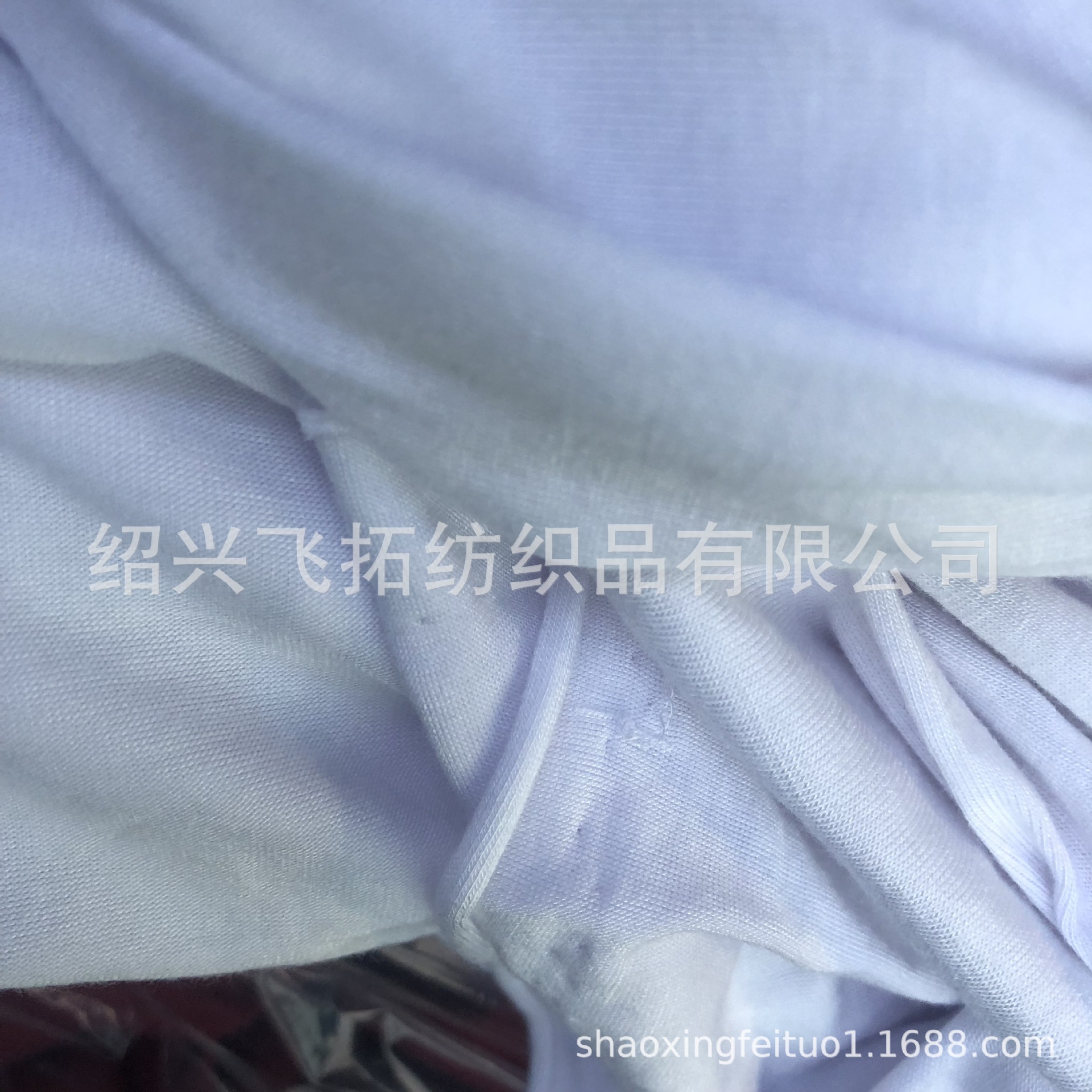 厂家直销针织95%人棉赛络纺5%氨纶漂白色汗布数码印花专用