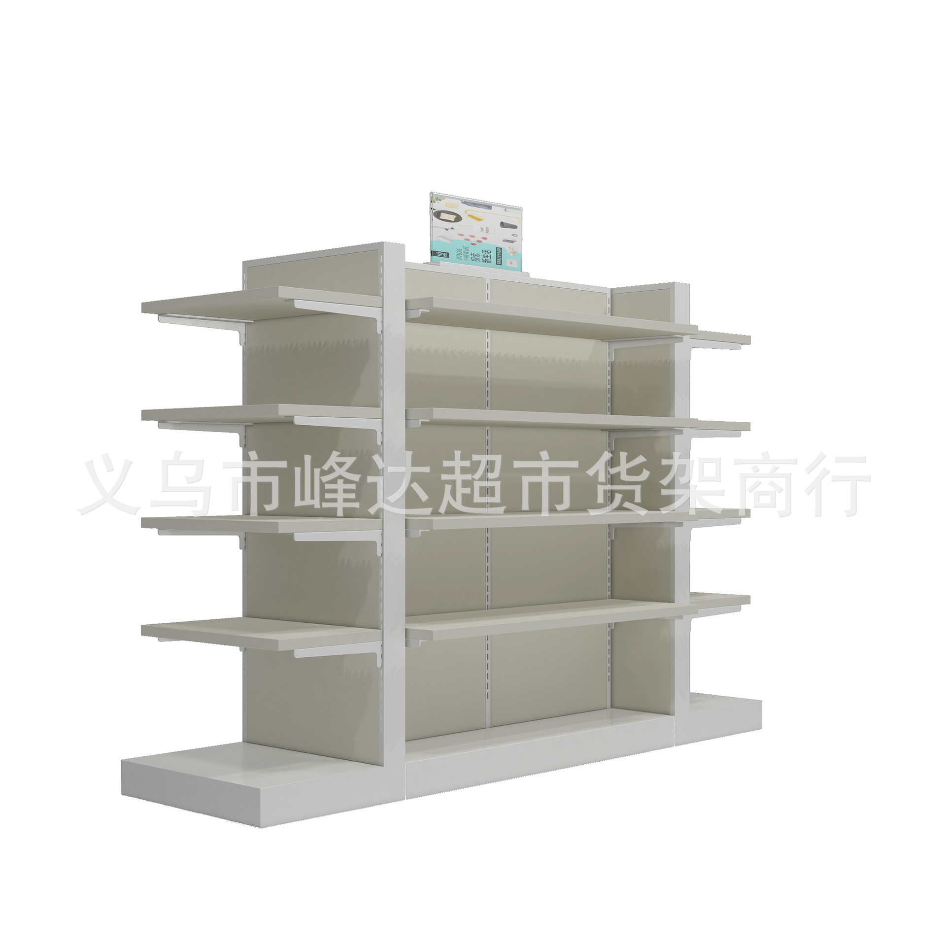 厂家批发双面超市货架 北美风格NOME家居服装店钢木货架