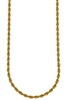 Trend accessory, golden necklace with pigtail, European style, 18 carat, 3mm