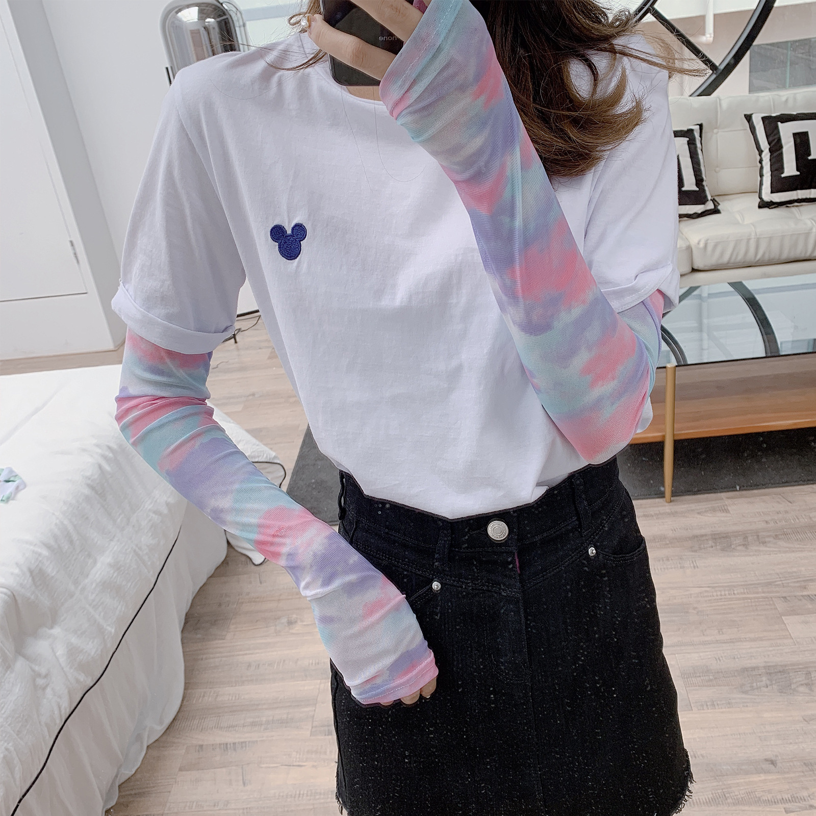 summer new pattern Korean outdoors drive a car Sunscreen Arm sleeve All-match fashion ultraviolet-proof Borneol Sleeves