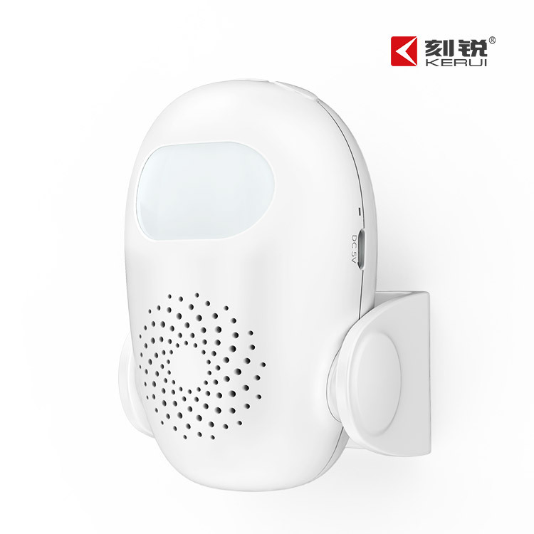 智能迎宾红外感应门铃KERUI-M1新品白天晚上防盗户外夜视壁挂式