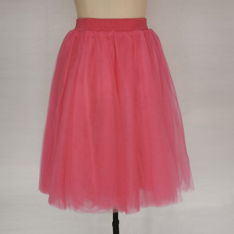Amazon Explosions 5-Layer Mesh Skirt Europe and the United States Belt Pruffled Skirt TUTU Large Swing A Pleated Skirt Wholesale
