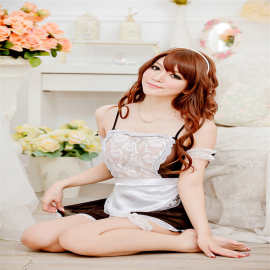 厂家批发代发现货女式情趣内衣 性感内衣 大码女佣服 女仆装 5007