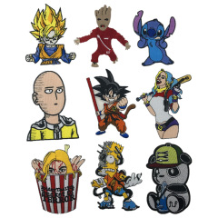 亞馬遜速賣通孫悟空史迪仔多種兒童卡通布貼刺繡布貼批發