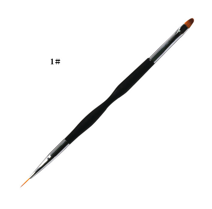 美甲笔刷子工具3支套 水晶雕花笔画花拉线彩绘笔光疗凝胶排笔详情3