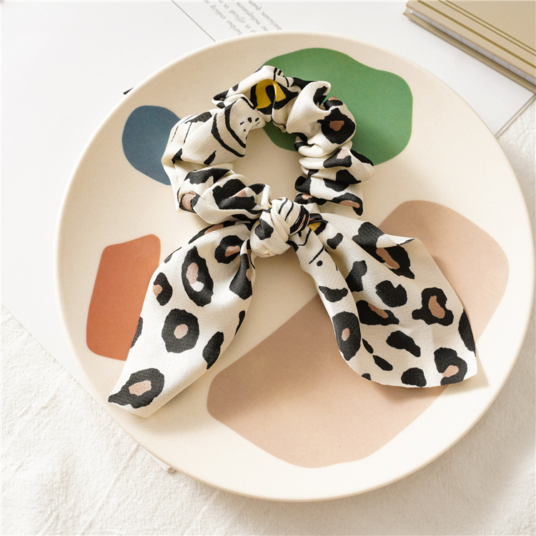 14g Weight Hair Tie Hair Accessories Type 1 Piece Quantity Casual, Holiday, Street Occasion Cloth Material Printing Pattern All Seasons Season Women's Gender Elegant, Lady Style Elegant Lady Women's Printing Cloth Hair Tie 11