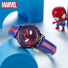 迪士尼兒童手錶男學生動漫風蜘蛛俠漫威聯名卡通指針式男童電子表