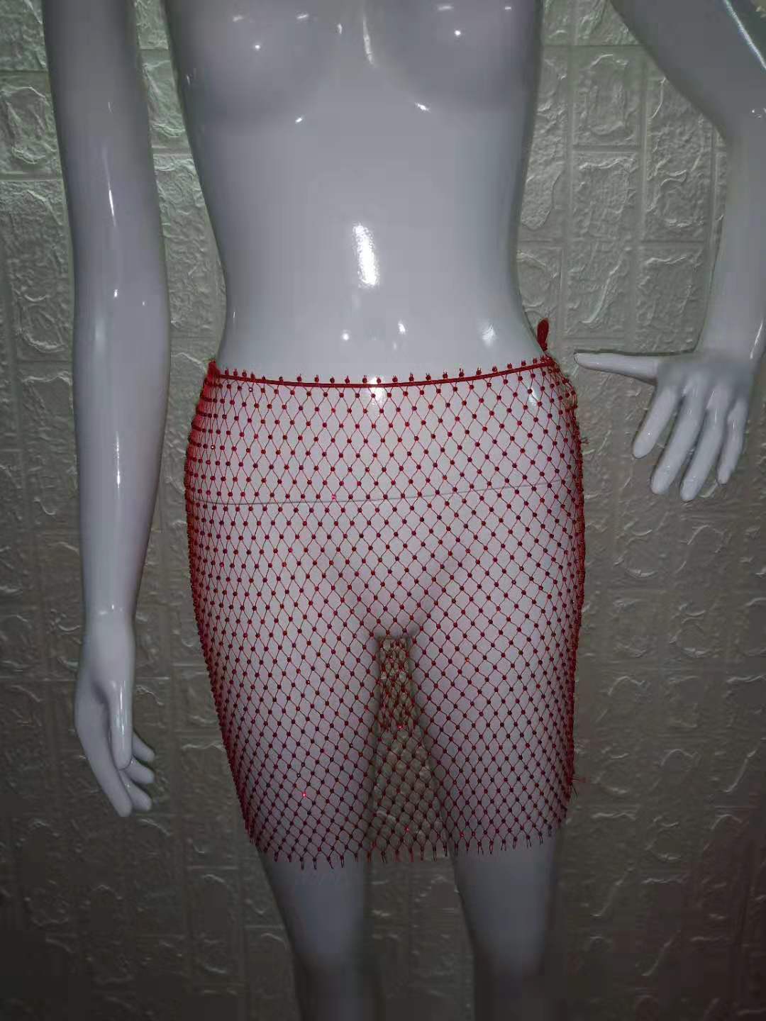 红色半身裙10