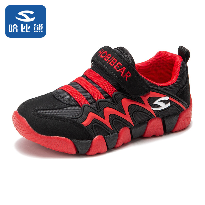 哈比熊童鞋男冬2019新款儿童运动鞋女时尚潮人中大童跨境网店代理