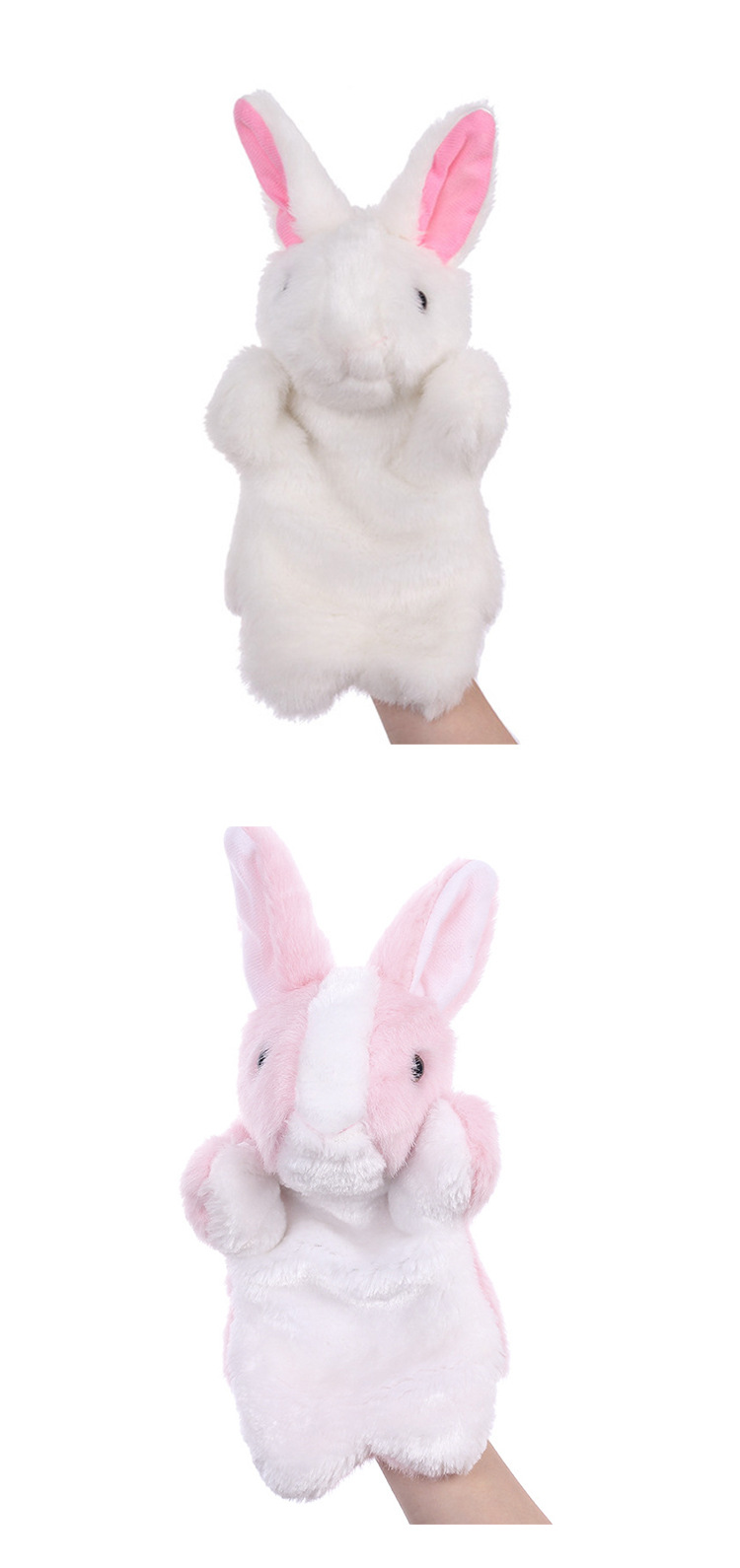 Animal Pattern Children Unisex Gender Cute Bunny Children's Hand Puppet Early Education Doll Parent-child Interaction Plush Toy